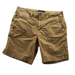American Eagle Mens Shorts Size 32 Khaki Chino Casual Slim Next Level Flex